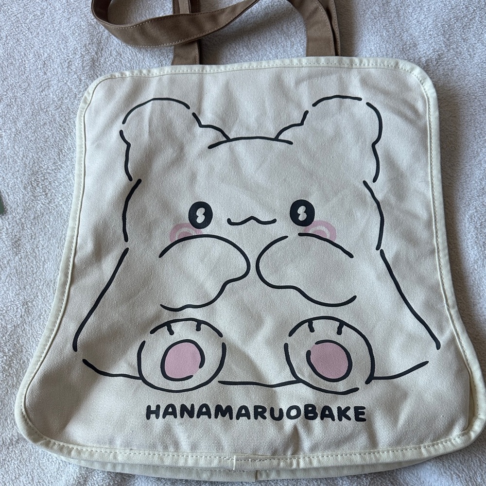 Sanrio Hanamaruobake Tote and Pouch Set | Double-Sided Tote | Kawaii | Wallet - Picture 10 of 14